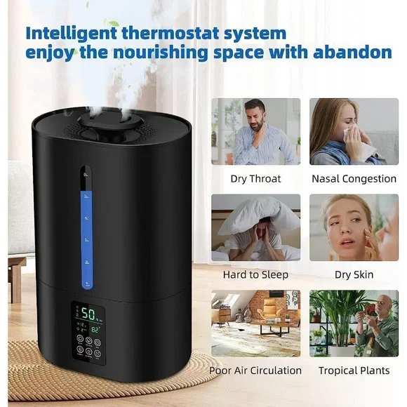 6L Humidifiers for Bedroom Large Room Home, Cool and Warm for Baby - Picture 5 of 9